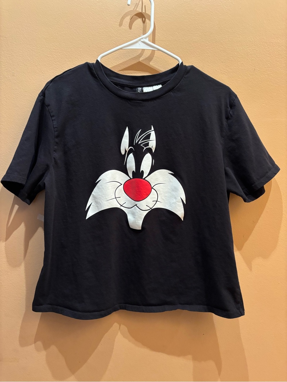 Looney Tunes Sylvester Graphic Tee Size Medium Cropped